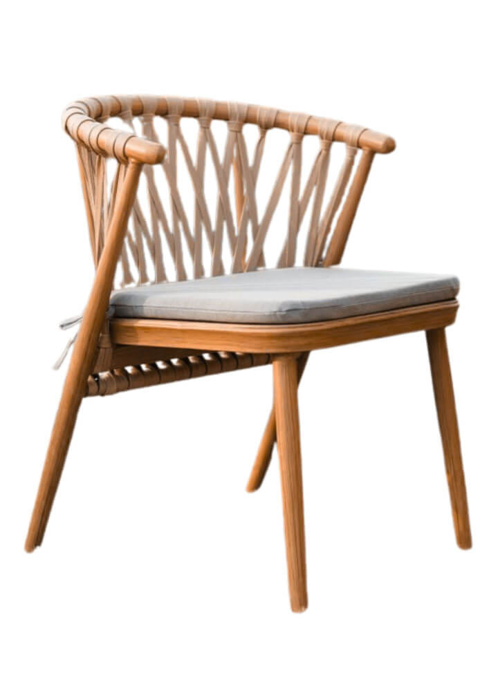 เก้าอี้เชือกสานแบน COCOLUXE รุ่น BACONO CHAIR สีเชือกไม้เข้ม_4